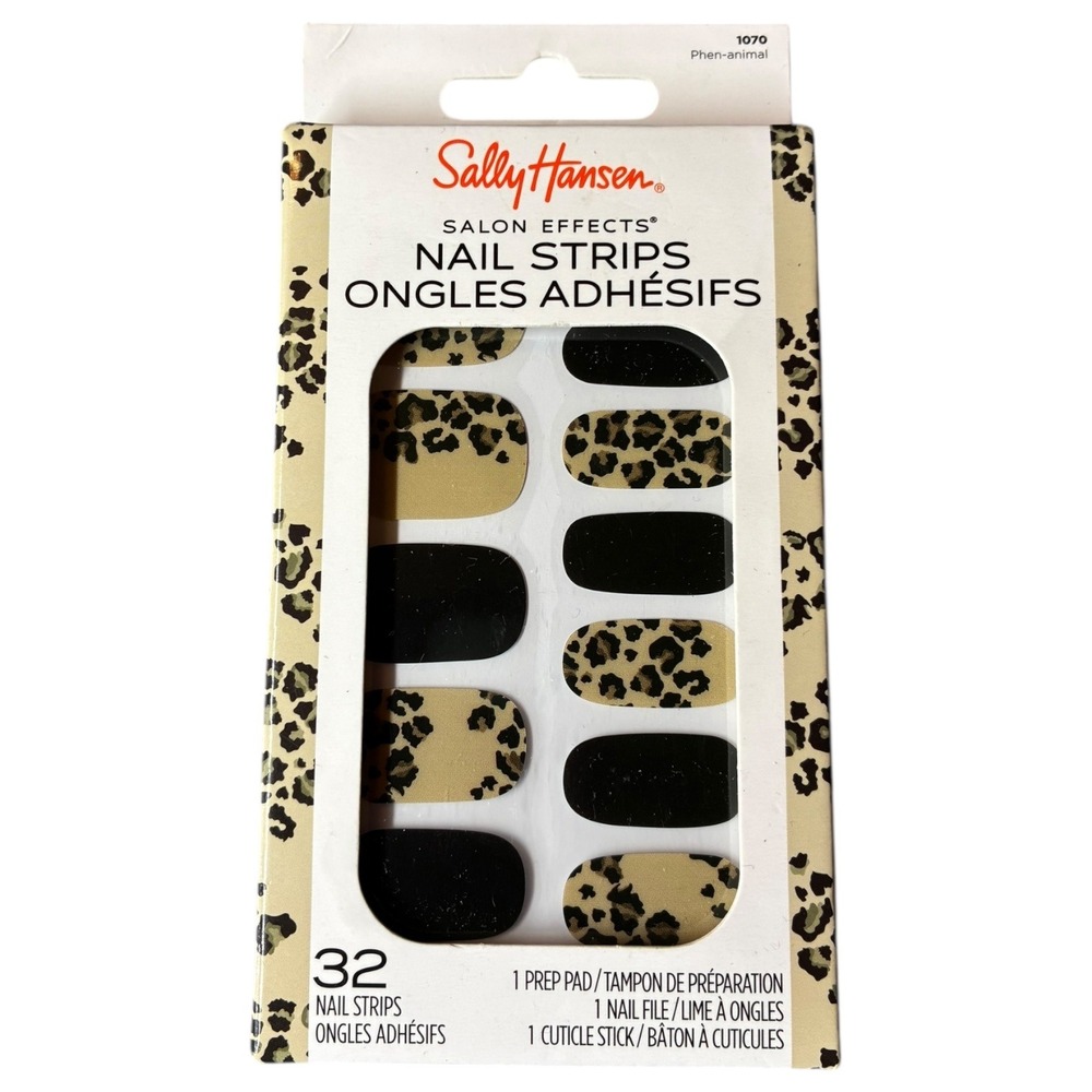 Sally Hansen Salon Effects Nail Strips Phen-animal 1070 Full Set Nail Art